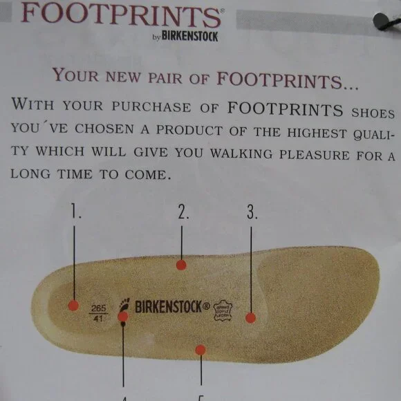 Birkenstock Footprints TRIESTE Beige/Moonstruck Leather Slip on 40 N US W 9 M 7 - Picture 10 of 14